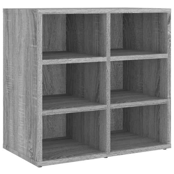 Schoenenkast 52,5X30X50 Cm Eikenkleurig Grijs Sonoma