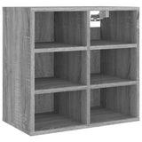Schoenenkast 52,5X30X50 Cm Eikenkleurig Grijs Sonoma