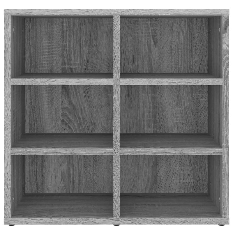 Schoenenkast 52,5X30X50 Cm Eikenkleurig Grijs Sonoma