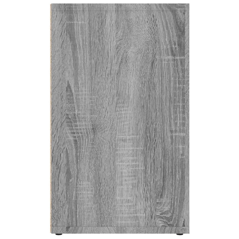 Schoenenkast 52,5X30X50 Cm Eikenkleurig Grijs Sonoma