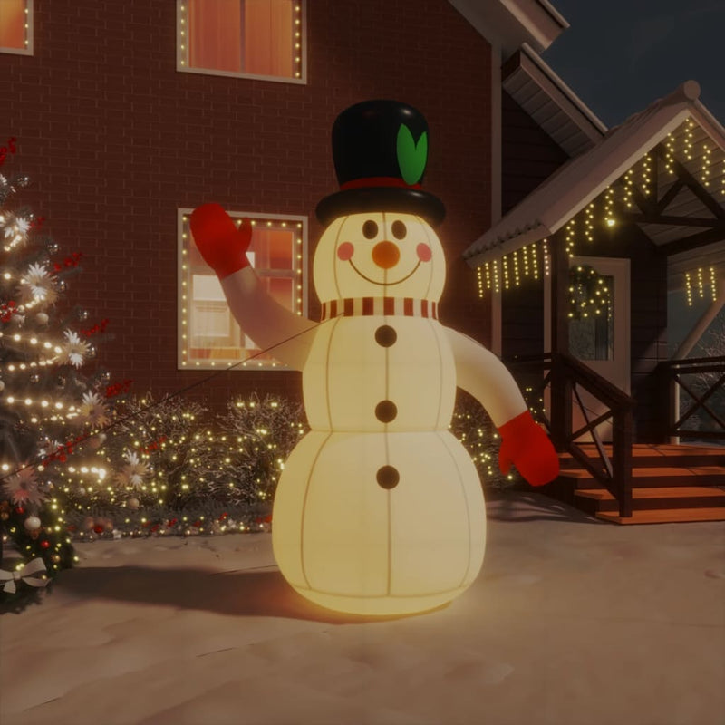 Sneeuwpop Met Led's Opblaasbaar