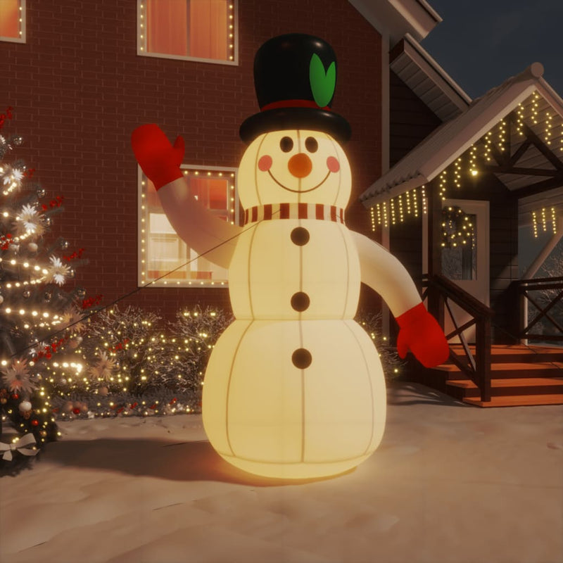 Sneeuwpop Met Led's Opblaasbaar