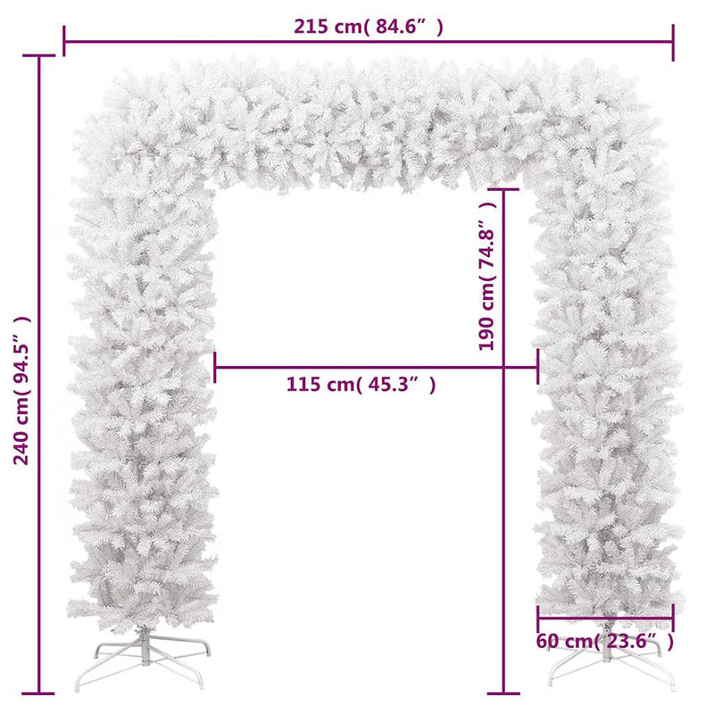 Kerstboog 240 Cm Wit
