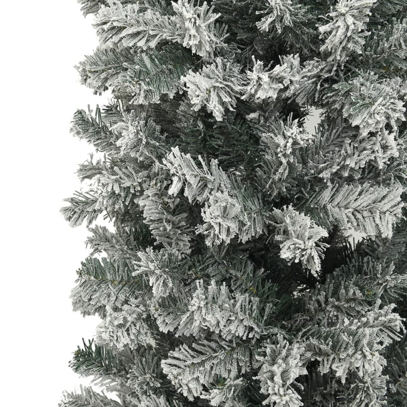 Kerstboog Met Sneeuwvlokken 240 Cm Wit En Groen