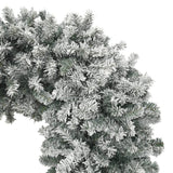 Kerstboog Met Sneeuwvlokken 240 Cm Wit En Groen