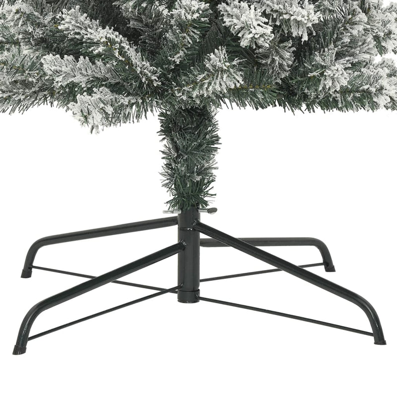 Kerstboog Met Sneeuwvlokken 240 Cm Wit En Groen