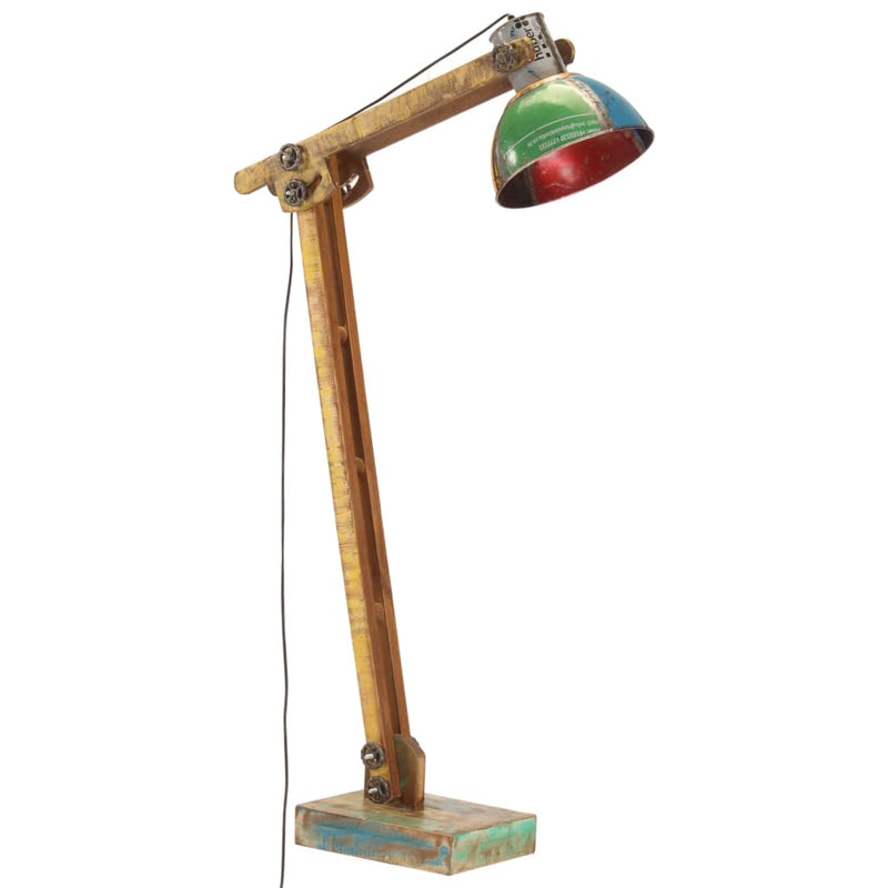 Vloerlamp E27 Massief Mangohout Kleurig