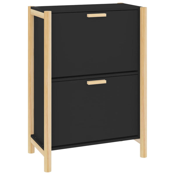 Schoenenkast 57,5X33X80 Cm Bewerkt Hout