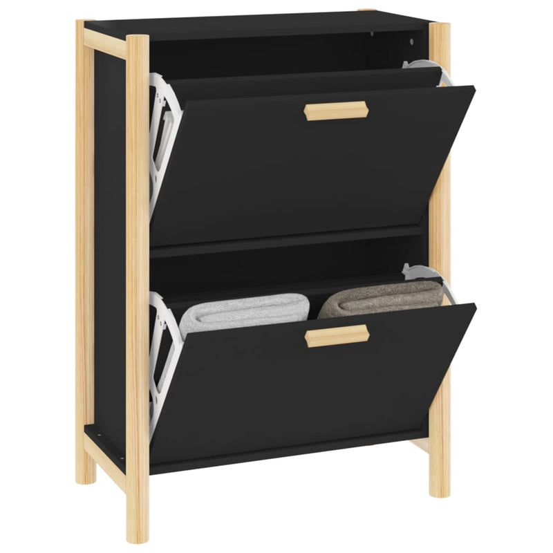 Schoenenkast 57,5X33X80 Cm Bewerkt Hout