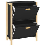 Schoenenkast 57,5X33X80 Cm Bewerkt Hout