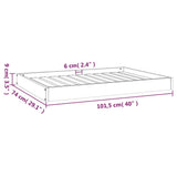 Hondenmand 101,5X74X9 Cm Massief Grenenhout
