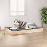 Hondenmand 101,5X74X9 Cm Massief Grenenhout
