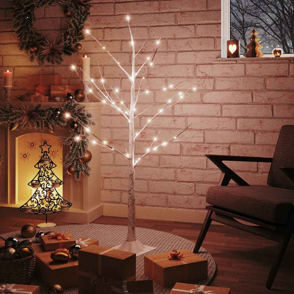 Berkenboom Led 48 Led's Warmwit Wit