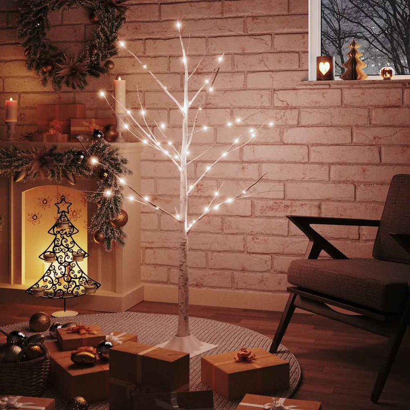 Berkenboom Led 48 Led's Warmwit Wit