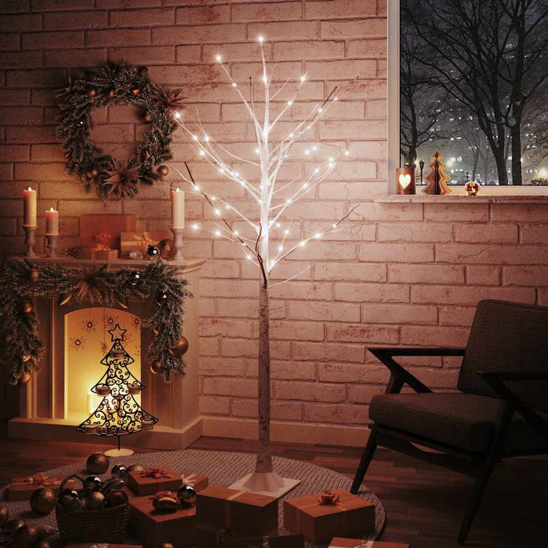 Berkenboom Led 48 Led's Warmwit Wit