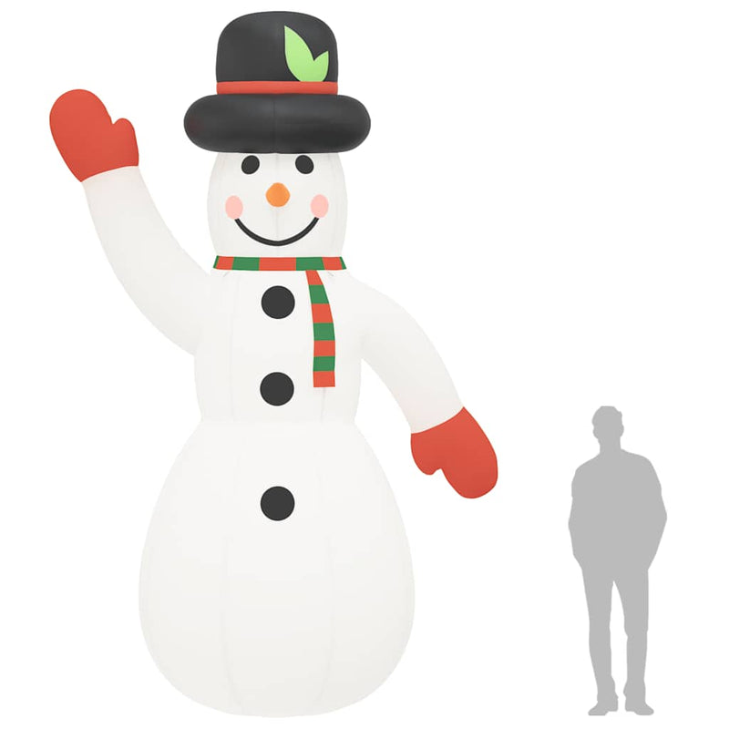 Sneeuwpop Met Led's Opblaasbaar
