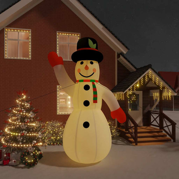 Sneeuwpop Met Led's Opblaasbaar