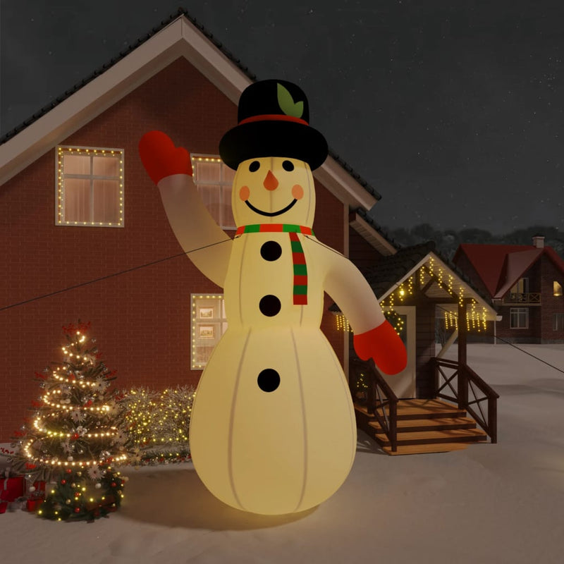 Sneeuwpop Met Led's Opblaasbaar