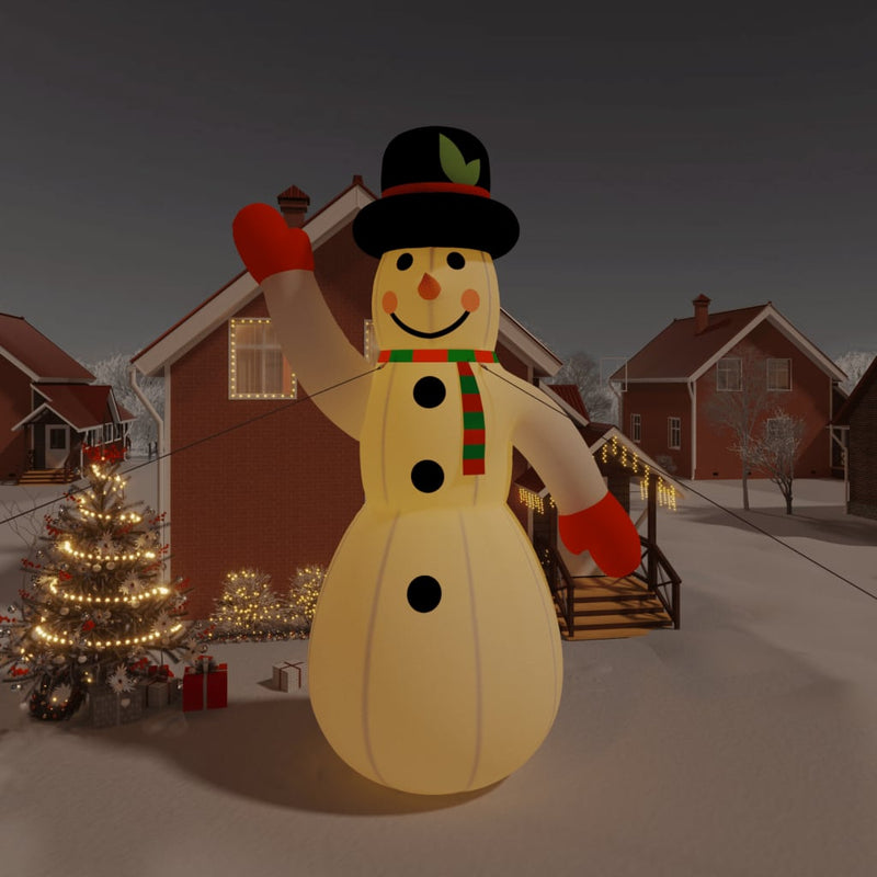 Sneeuwpop Met Led's Opblaasbaar