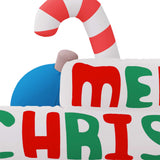 Decoratie &quot;Merry Christmas&quot; Met Led's Opblaasbaar 197 Cm