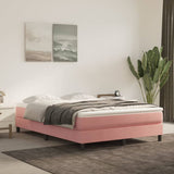 Pocketveringmatras 80X220X20 Cm Fluweel Roze