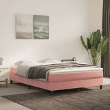 Pocketveringmatras 80X220X20 Cm Fluweel Roze