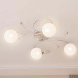 Plafondlamp Met Glasbollen Rond 4Xg9