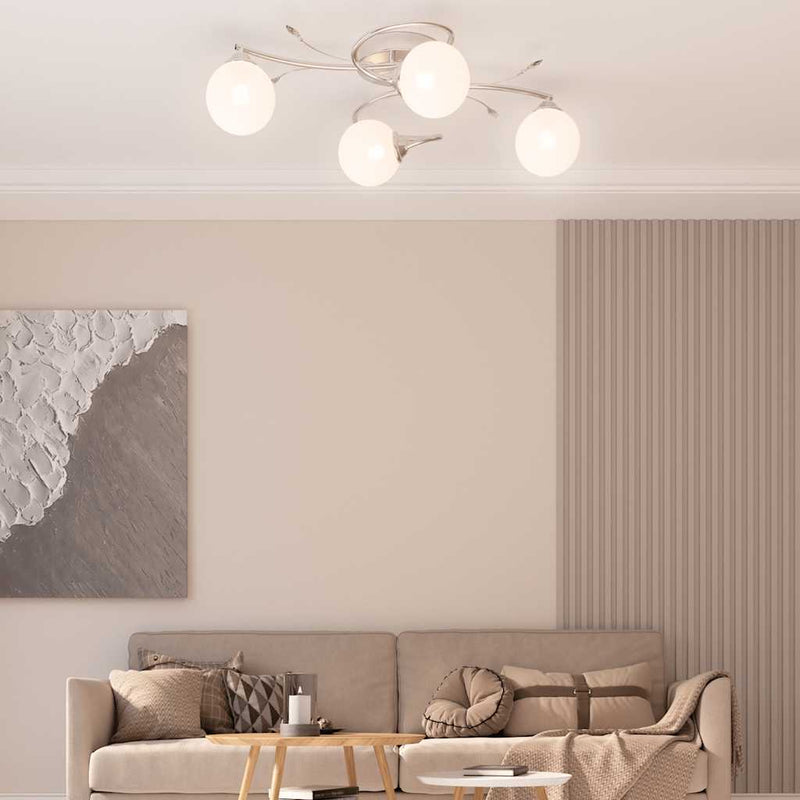 Plafondlamp Met Glasbollen Rond 4Xg9