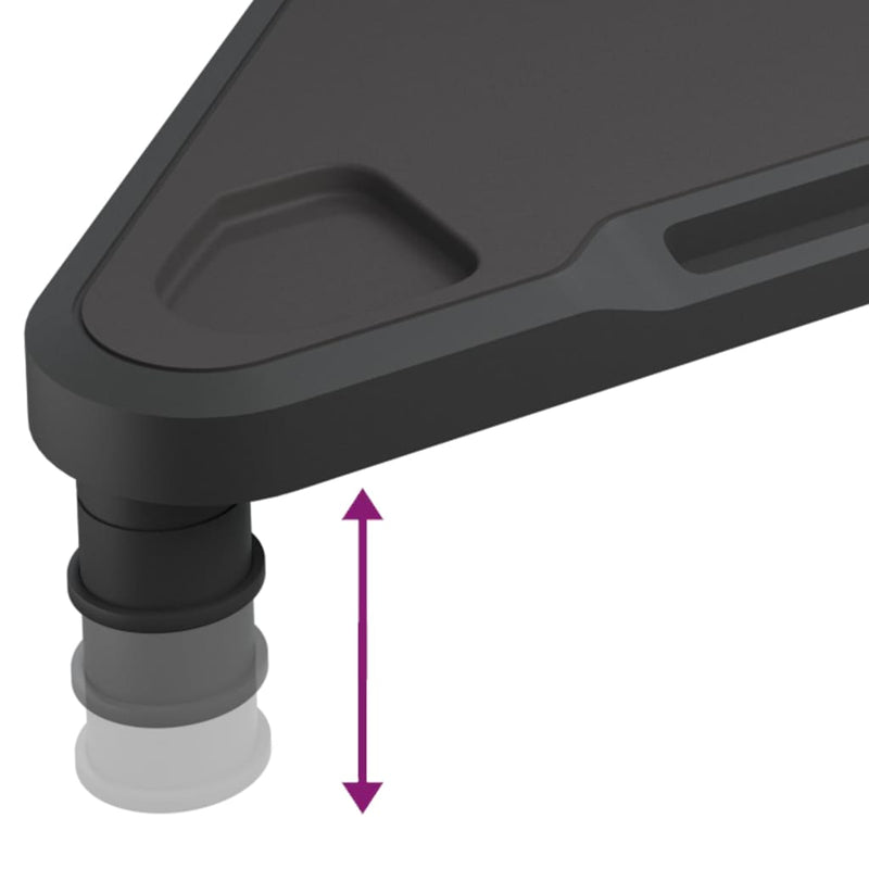 Monitorstandaard Hoek 49X28X10,5 Cm Zwart