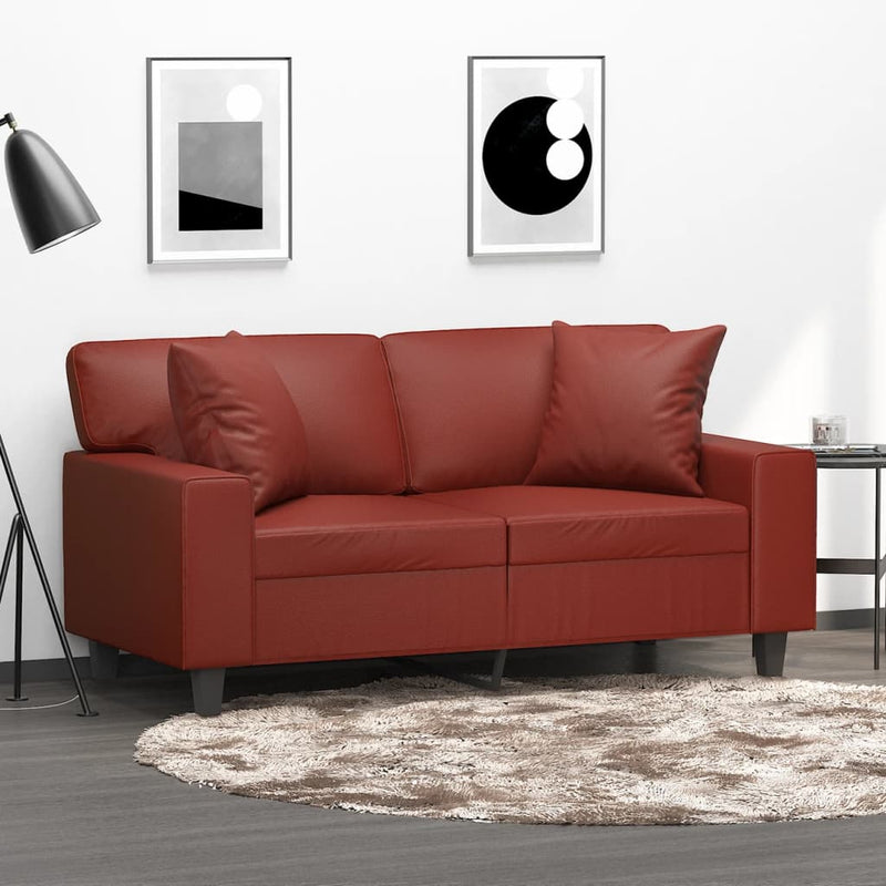 Sierkussens 2 St 40X40 Cm Kunstleer Kleurig