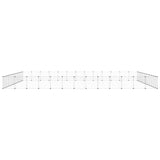 Huisdierenkooi Met Deur 52 Panelen 35X35 Cm Staal Zwart