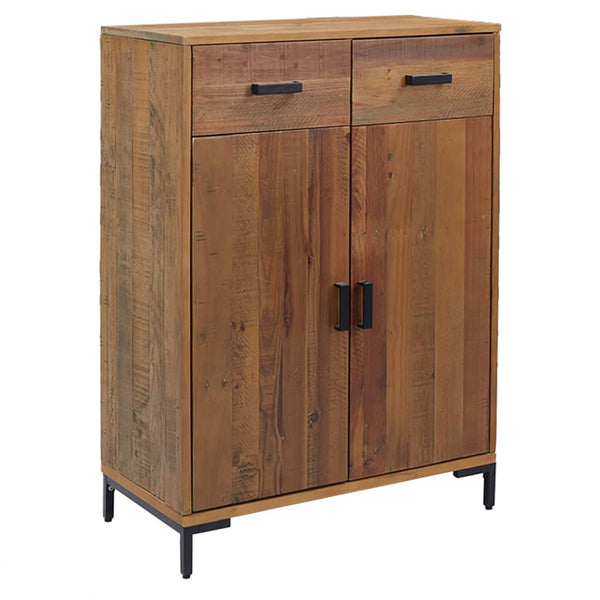 Schoenenkast 75X40X110 Cm Massief Grenenhout