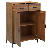 Schoenenkast 75X40X110 Cm Massief Grenenhout