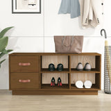 Schoenenbank 100X34X45 Cm Massief Grenenhout