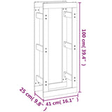 Haardhoutrek 80X25X100 Cm Massief Grenenhout