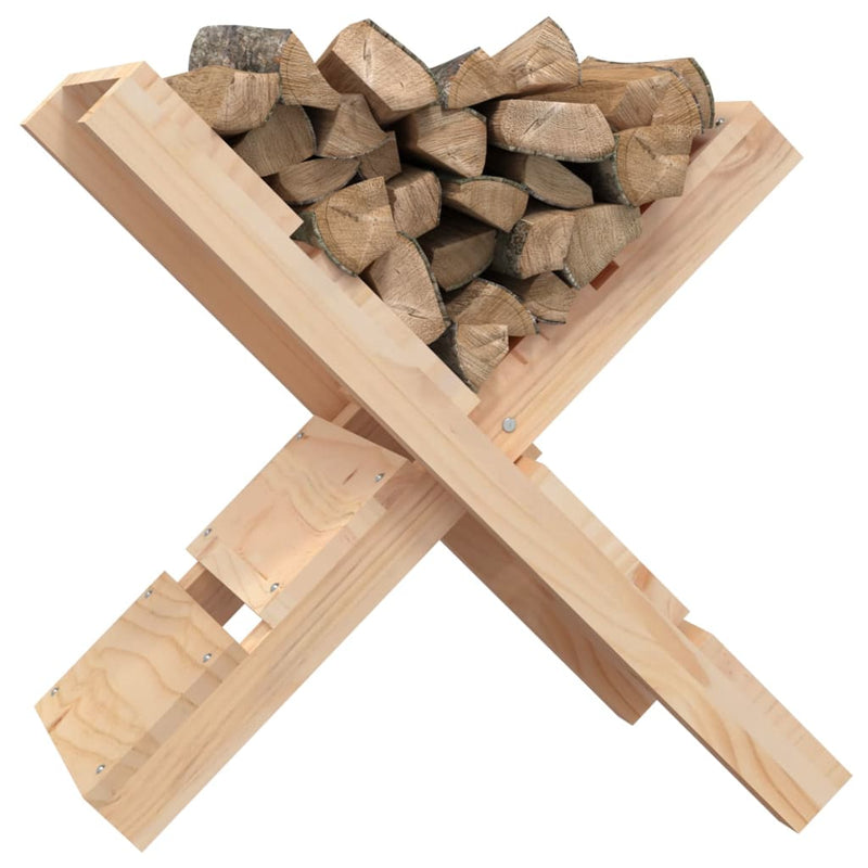 Houtblokhouder 47X39,5X48 Cm Massief Grenenhout