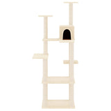Kattenmeubel Met Sisal Krabpalen 153 Cm Kleurig