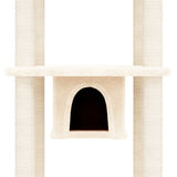 Kattenmeubel Met Sisal Krabpalen 169 Cm Kleurig
