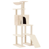 Kattenmeubel Met Sisal Krabpalen 166 Cm Kleurig