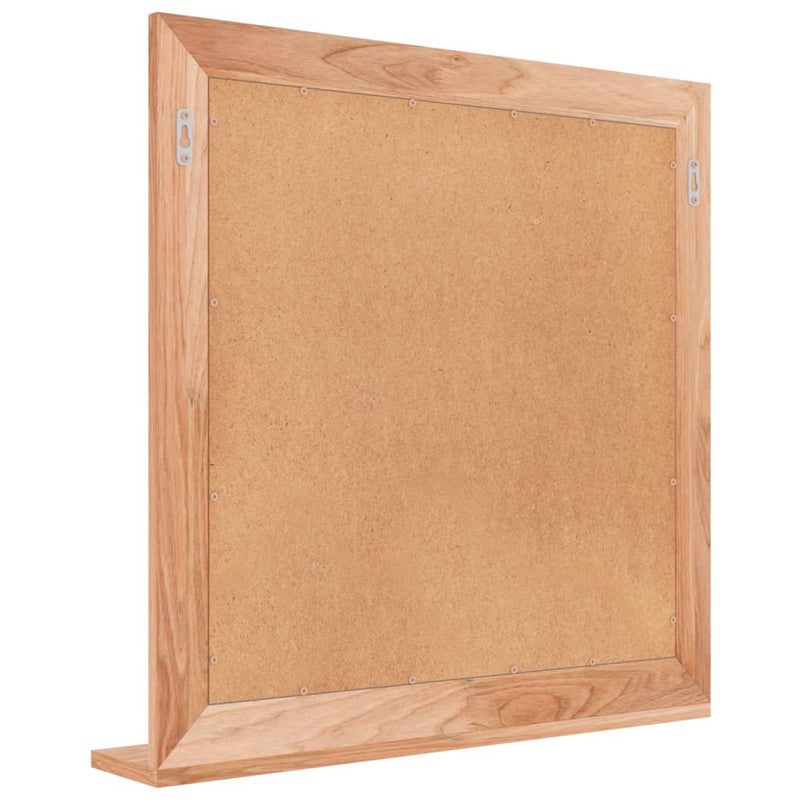 Wandspiegel 55X55 Cm Massief Walnotenhout