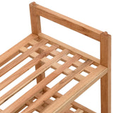 Schoenenrekken 69X27X41 Cm Massief Walnotenhout