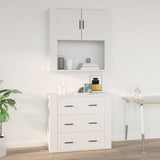 Wandkast Met Plank 80 X 33 X 80 Cm Bewerkt Hout