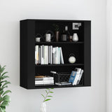 Wandkast 80X33X80 Cm Bewerkt Hout Artisanaal Eikenkleur