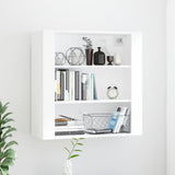 Wandkast 80X33X80 Cm Bewerkt Hout Artisanaal Eikenkleur