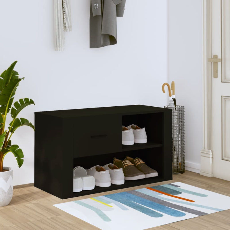 Schoenenkast 80X35X45 Cm Bewerkt Hout