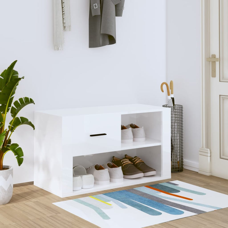 Schoenenkast 80X35X45 Cm Bewerkt Hout