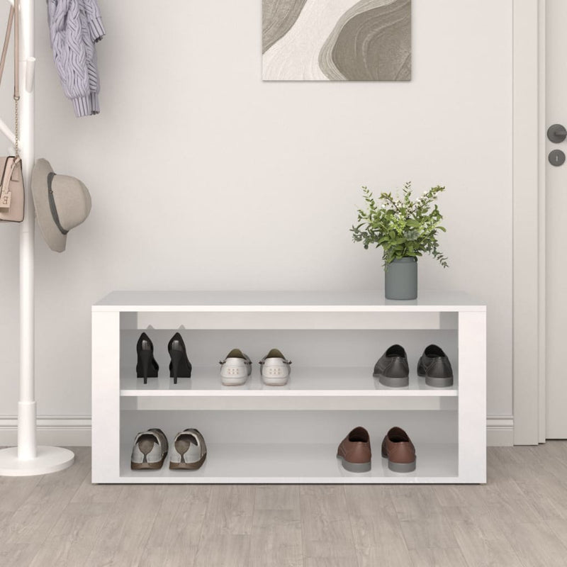 Schoenenrek 100X35X45 Cm Bewerkt Hout