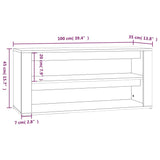 Schoenenrek 100X35X45 Cm Bewerkt Hout