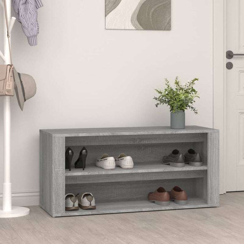 Schoenenrek 100X35X45 Cm Bewerkt Hout