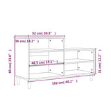Schoenenkast 102X36X60 Cm Bewerkt Hout